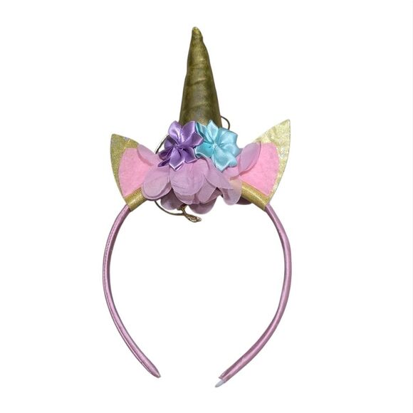 Other - Unicorn Headband with Floral Accents